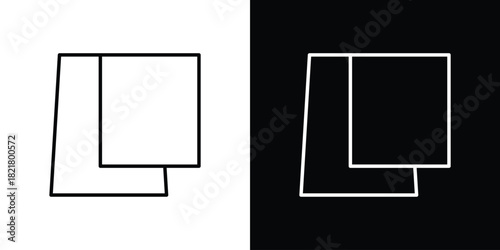 Roof window icon. Black illustration isolated for graphic and web design.