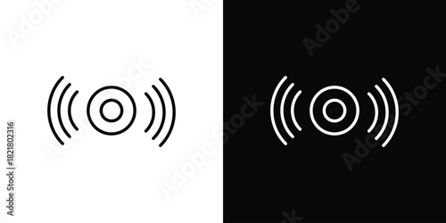 Sensor icon. Black illustration isolated for graphic and web design.