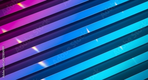 Blue abstract striped background with soft flowing lines and texture
