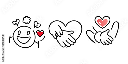 Two Hearts with Transparent Background love friendship