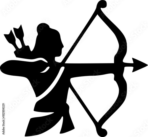 Minimal Lord Ram Silhouette Logos Unique Pure Black Vector Designs