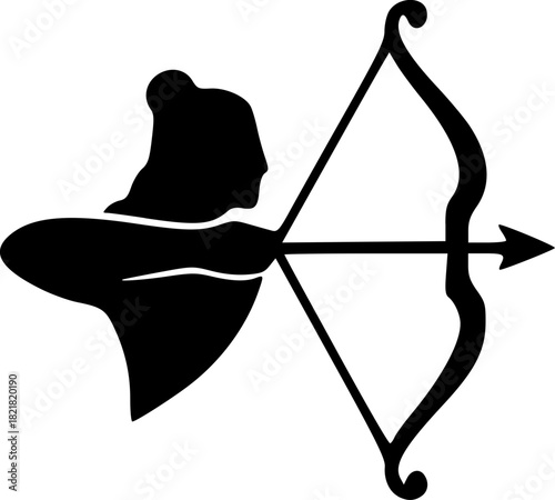 Unique Lord Ram Minimal Silhouette Logos in Pure Black Vector