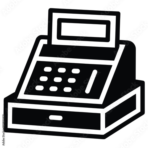 cash register vector icon