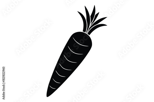 carrot vector icon illustration on white