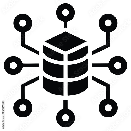 big data icon vector icon