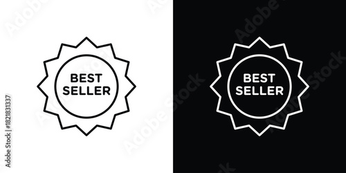 Best seller icons isolated outline vector icon with editable stroke