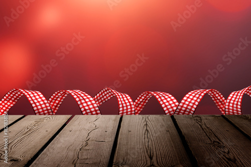 Weihnachtsmotiv mit Rotem Hintergrund