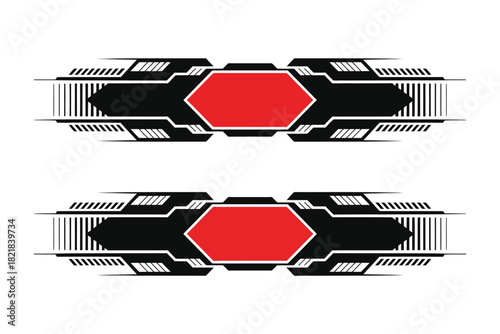racing stripes and car decal vector collection with sleek abstract stripe patterns, motorsport-inspired decorative accents, and professional auto wrap layouts ideal for tuning shops, race teams, 