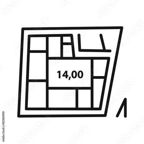 Simple black and white icon representing team hierarchy or organizational structure