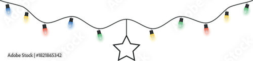 Event Garland Festive Lights String Decoration Party Occasion Festivity Strand