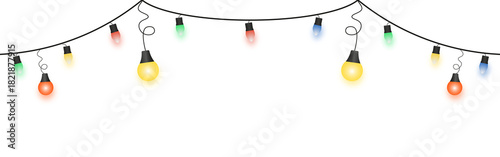 Event Garland Festive Lights String Decoration Party Occasion Festivity Strand Png