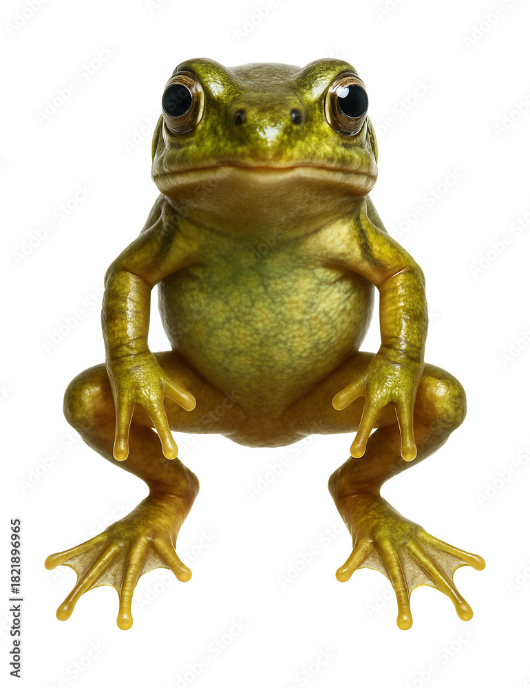 Fototapeta premium Froglet with fully absorbed tail and developed limbs.