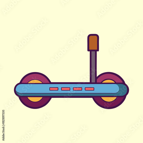 vector illustration of a hoverboard