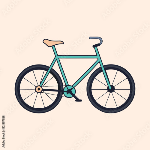 vector illustration of a bicycle