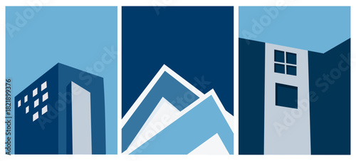 flat illustration of architectural structure  