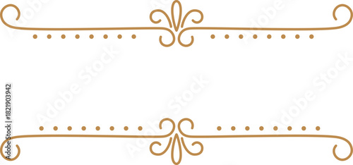 A gold and white line with a lot of dots