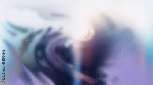 Grainy Abstract Texture Design with Light Leaks, Soft Blue and Purple Background