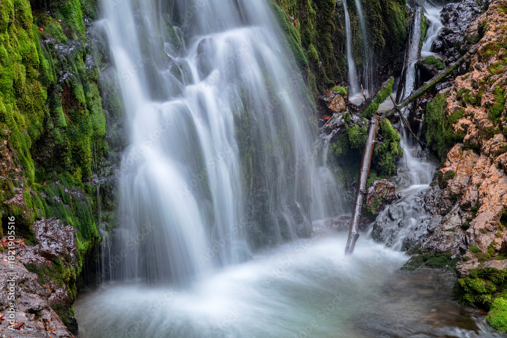 Obraz premium Vallesinella Waterfalls, trentino, italy