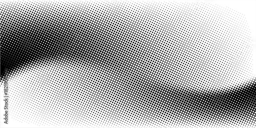 Dot gradation texture. Retro halftone gradient background.