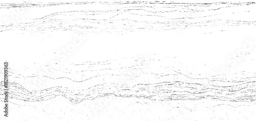 Black and white abstract textured background with wavy lines and dots vector 1