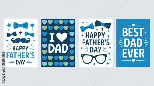 Happy Fathers Day Greeting Cards Collection love