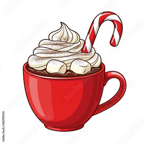 Abstract vector design of a whisk possibly for cooking or baking applications