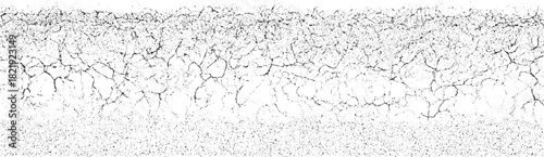 Black cracked texture overlay on white background abstract pattern vector