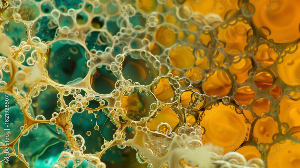 Obraz premium Detalle de textura al microscopio