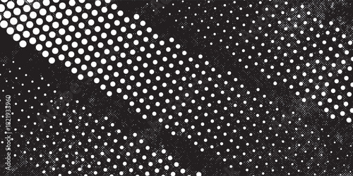 Dots halftone white and black vector line color pattern gradient grunge texture background. eps 10 illustration.