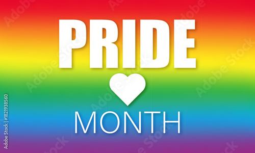 LGBTQ Pride Month Awareness Concept