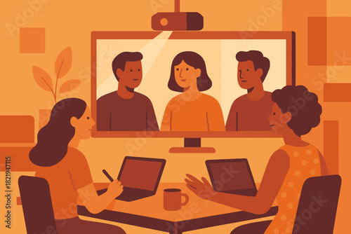 Minimal no icon punctuation harmony vector community through chinese letters style modern