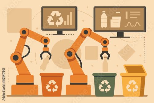 Recycling labels chinese negative bubbles geometric no vector text icon tech smart