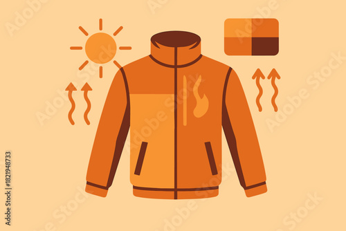 Vector icon text style letters modern textile labels illustration no characters minimal