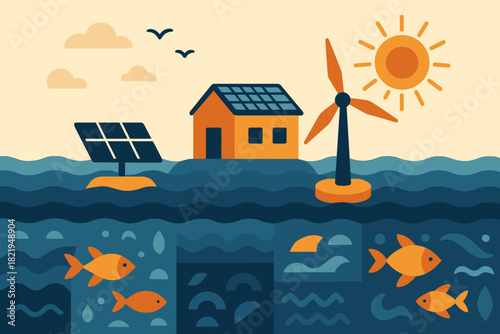 Energy sustainable captions ocean no vector emojis negative numbers icon letters full