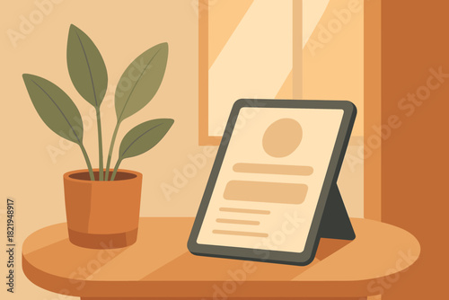 No colors calm captions cohesive entering haven cyrillic vector flat digital minimalist