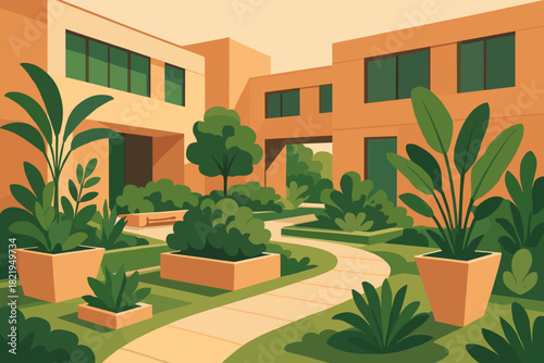 Urban chinese no vector typography captions flat icon modern oasis any