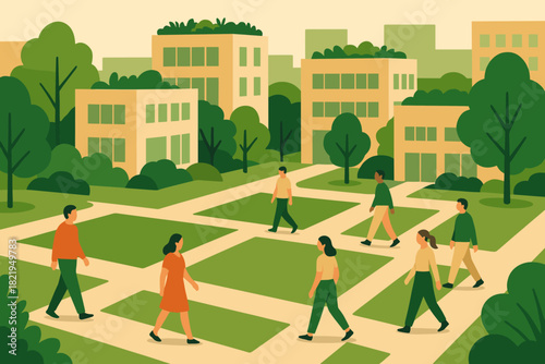 Marks no bubbles urban green labels icon vector text numbers captions punctuation