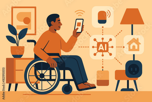 Letters smart accessibility no home warm labels icon vector full text bubbles