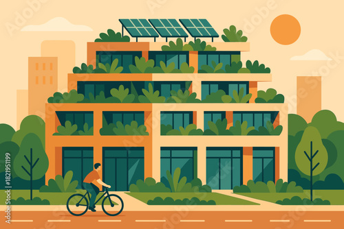 Typography cyrillic icon design no building sustainable urban cohesive colors captions vector