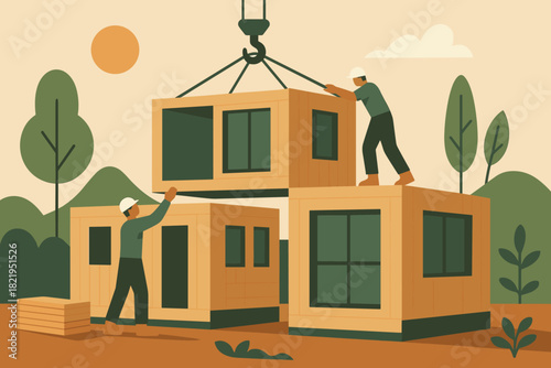 No connected modern sustainable icon marks cyrillic text vector modular negative bubbles