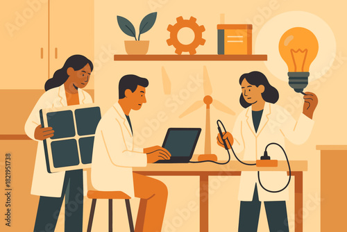 Icon innovation illustration minimal vector clean emojis speech no engineers colors typography