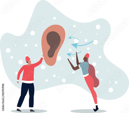 Active listening and hear focused what other is saying.life and employment of people.