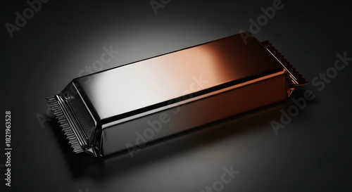 Wallpaper Mural Reflective Chocolate Bar Wrapper in Dramatic Lighting Torontodigital.ca