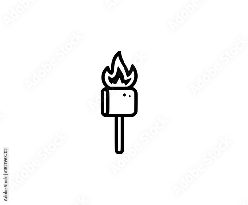 Ephemeral Ember: Tale Transience Impermanence | Clean, isolated vector art for creative projects.