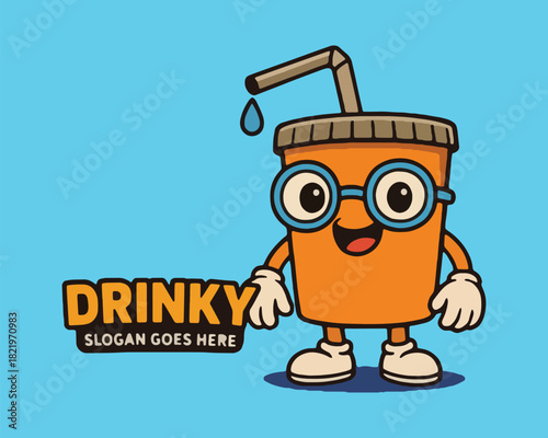 Funny cartoon 3d illustration vector character of an owl teacher with a blackboard and books