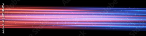Bright horizontal beam of light on black background. Glowing laser effect creating futuristic and sci-fi aesthetics.
Suitable for technology, energy, speed and digital design themes.
