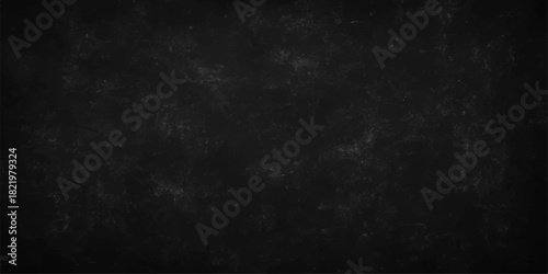 Dark grunge wall texture black backdrop vintage surface with empty copy space