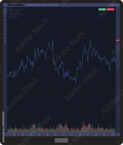 Futuristic Global Trading Dashboard Analytics Vector
