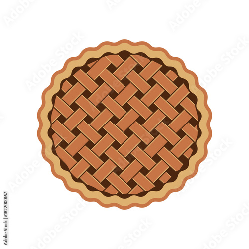 Delicious homemade apple pie with a lattice crust and golden brown edges fresh from the oven for Thanksgiving celebration