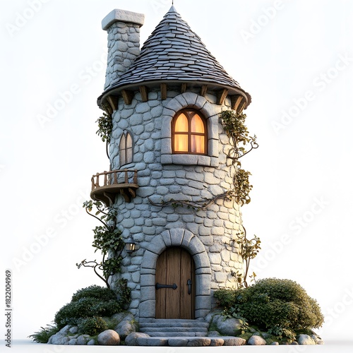 Fantasy Medieval Towers and Castles – Fairytale Stone Buildings, Cozy Lighthouses and Enchanted Architecture Illustrations